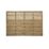 Forest Kyoto  Slatted Top Fence Panels Natural Timber 6' x 4' Pack of 3
