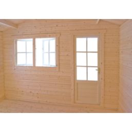 Shire Kinver 12' x 14' (Nominal) Apex Timber Log Cabin