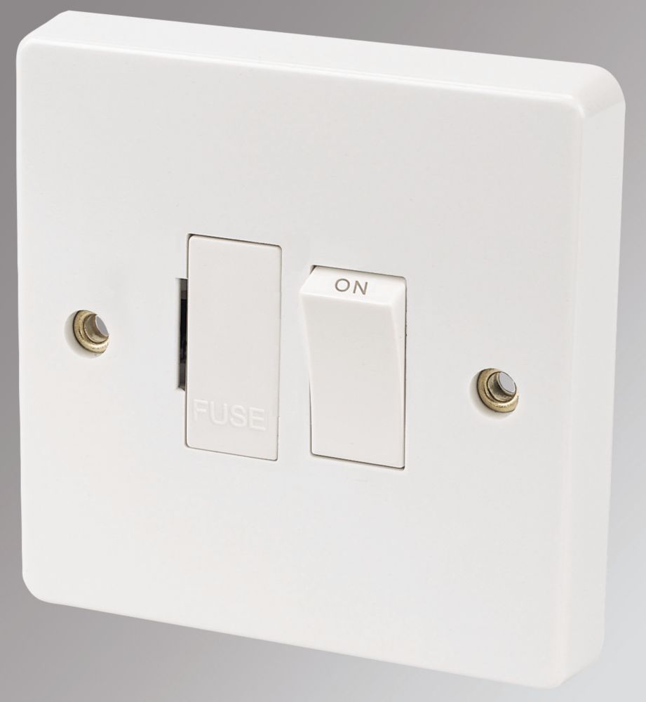 Crabtree Capital 13A Switched Fused Spur  White