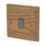 Varilight  10AX 1-Gang 2-Way Light Switch  Medium Oak