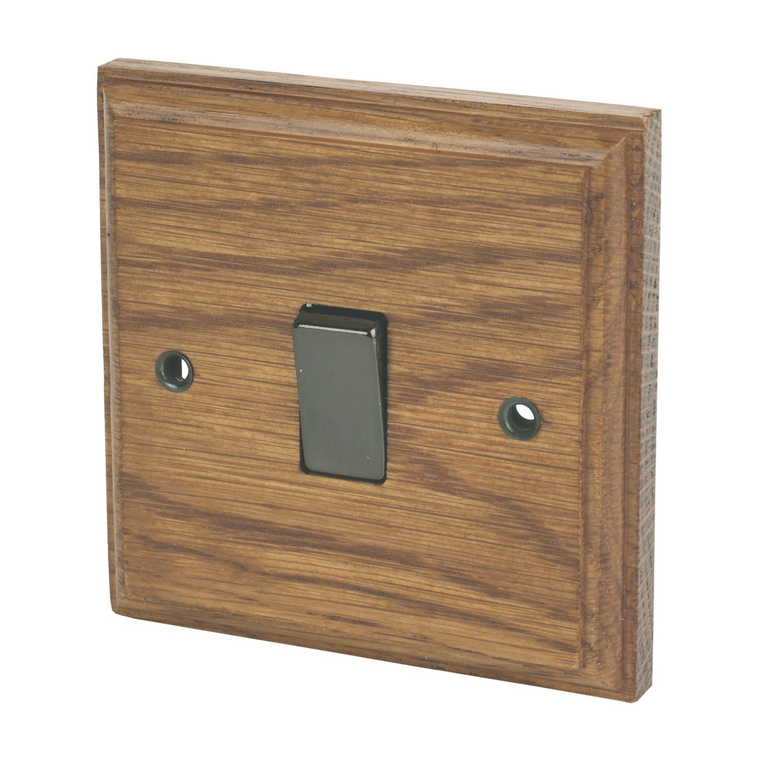 Varilight 10AX 1-Gang 2-Way Light Switch Medium Oak (6256H)