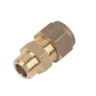 Flomasta  Brass Compression Adapting Male Coupler 10mm x 1/4"