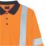 Pro RTX High Visibilty  Personalised Long Sleeve Polo Shirt Orange X Large 48" Chest