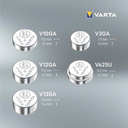 Varta LR44 1.5V Button Cell Alkaline Batteries 4 Pack