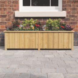 Rowlinson Heritage Rectangular Planter Natural 43cm x 153cm x 42cm