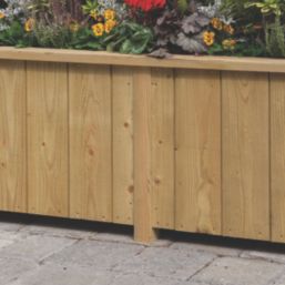 Rowlinson Heritage Rectangular Planter Natural 43cm x 153cm x 42cm