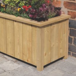 Rowlinson Heritage Rectangular Planter Natural 43cm x 153cm x 42cm