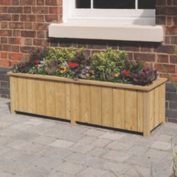 Rowlinson Heritage Rectangular Planter Natural 43cm x 153cm x 42cm
