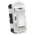 Knightsbridge  20AX Grid DP Control Switch White with LED