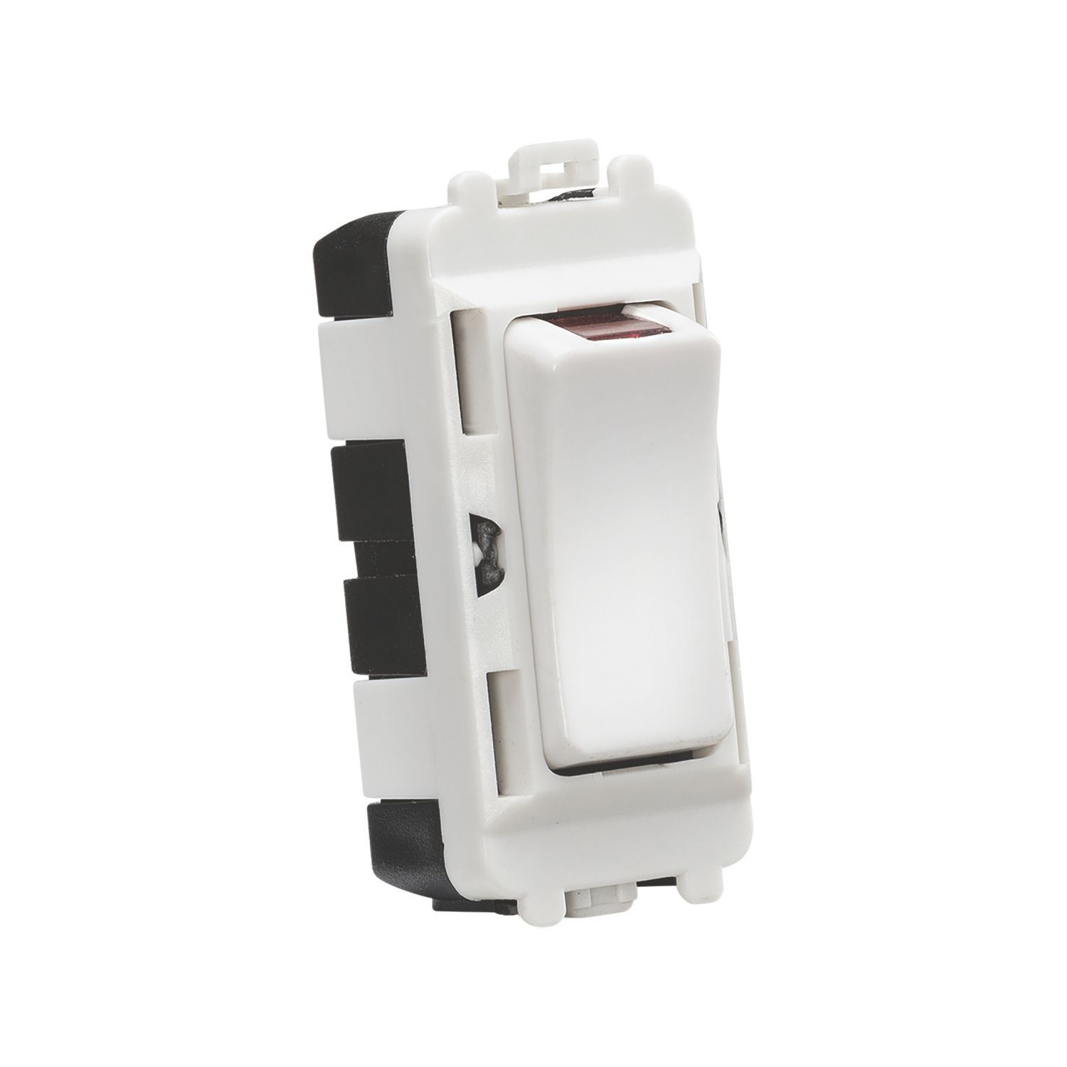 Knightsbridge 20AX Grid DP Control Switch White with LED (625CR)