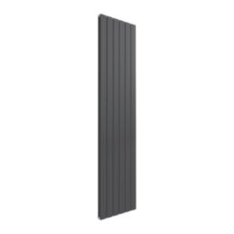 Reina Flat Double 1800mm x 440mm 3983BTU Anthracite Vertical Designer Radiator