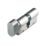 Refurb Cisa 2 Star 10-Pin Astral S Series 10-Pin Euro Cylinder & Thumbturn 50-50 (100mm) Nickel-Plated