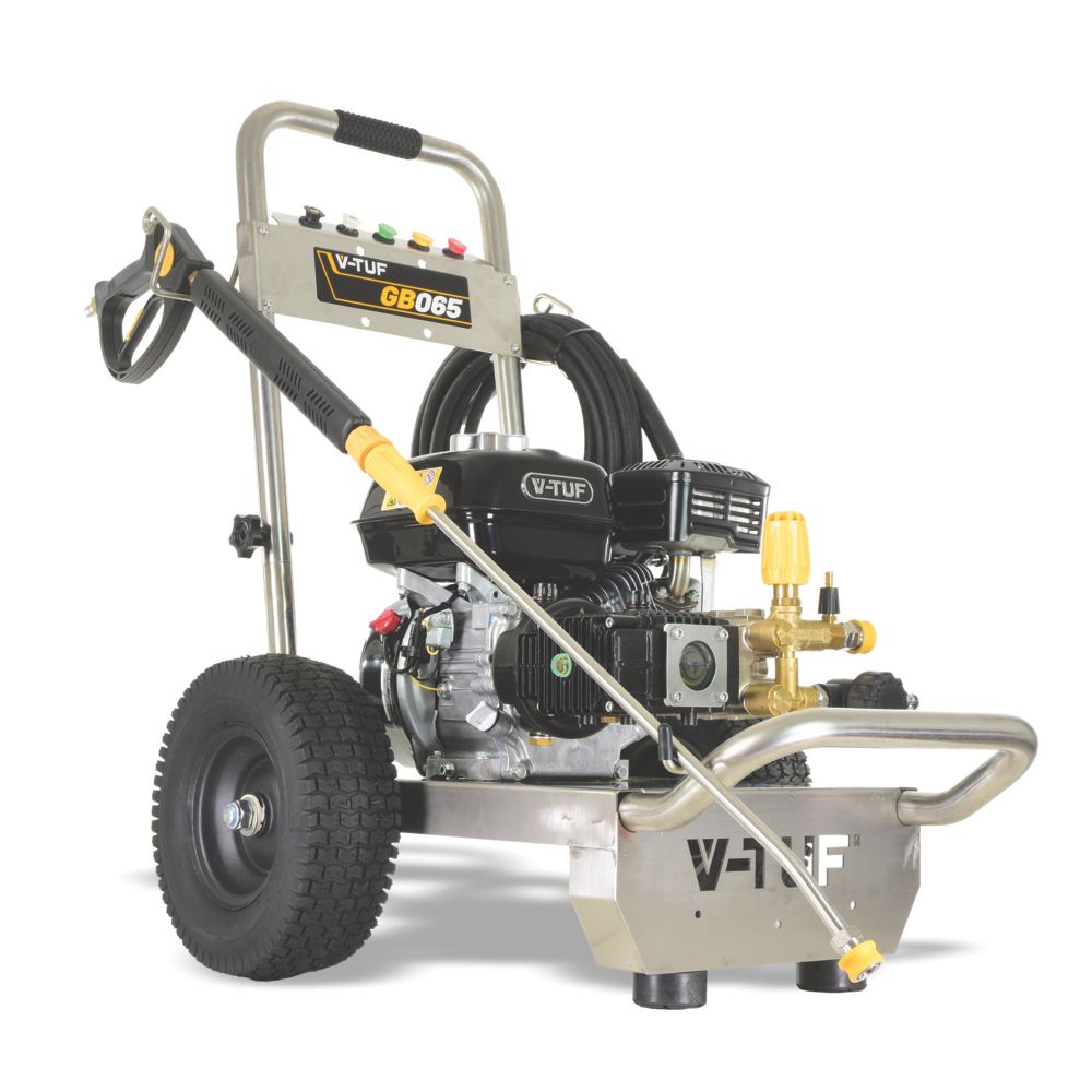 V-Tuf GB065 200bar Petrol Industrial Gearbox Driven Pressure Washer 196cc 6.5hp - 8