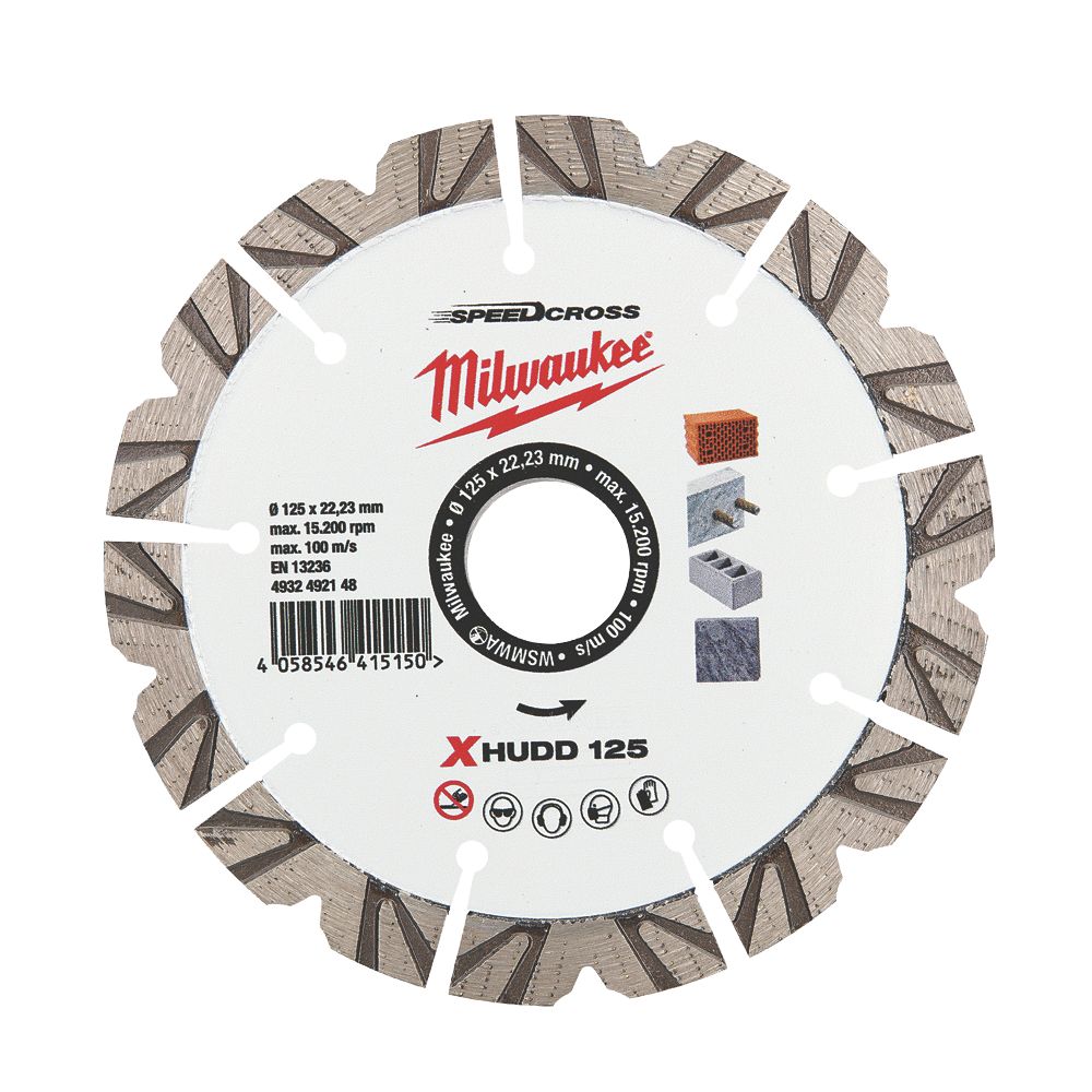 Milwaukee Premium Speedcross XHUDD MultiMaterial Diamond Blade 125mm x