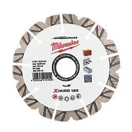Milwaukee Premium Speedcross XHUDD Masonry Diamond Blade 125mm x 22.23mm