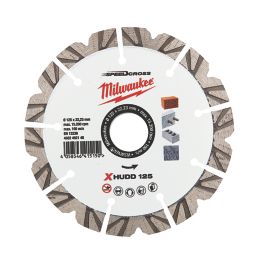 Milwaukee Premium Speedcross XHUDD Multi-Material Diamond Blade 125mm x 22.23mm