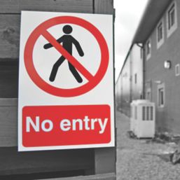Essentials "No Entry" Sign 210mm x 148mm