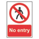 Essentials "No Entry" Sign 210mm x 148mm