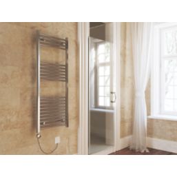 Terma 1200mm x 500mm 1023BTU Chrome Flat Electric Towel Radiator