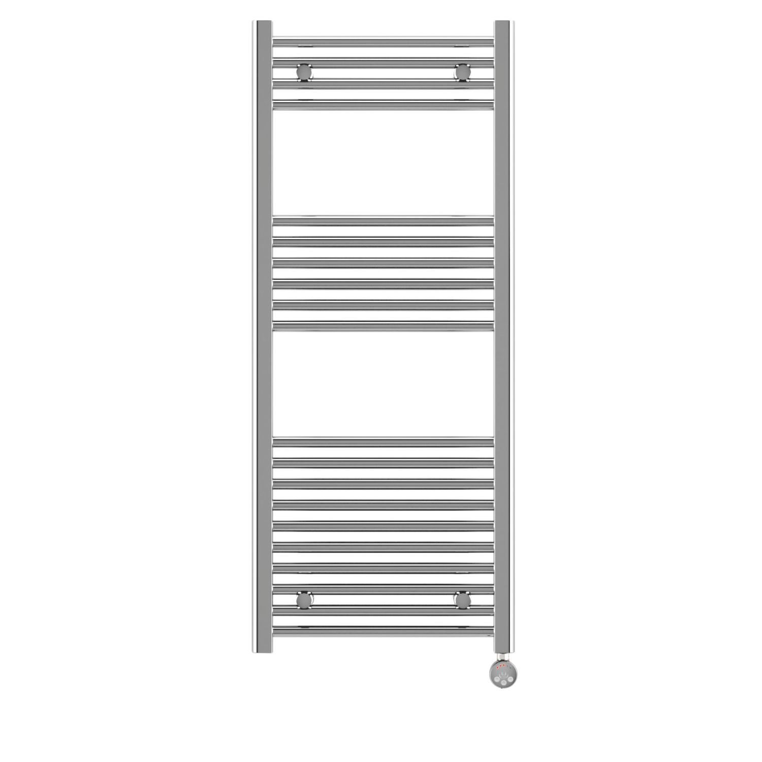 Terma 1200mm x 500mm 1023BTU Chrome Flat Electric Towel Radiator (625HR)