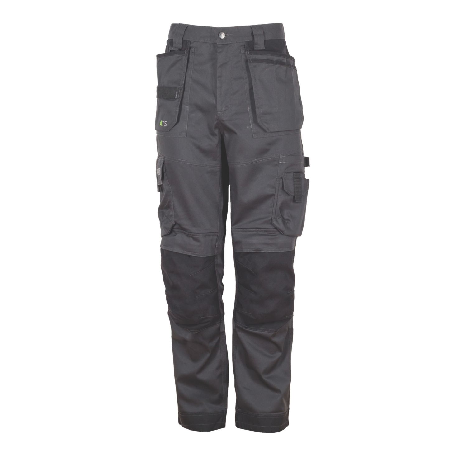 Apache ATS 3D Stretch Work Trousers Black/Grey 40" W 29" L (625JH)