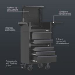 Bunker  5-Drawer Diagnostic Trolley