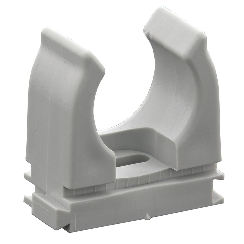 Spit Round 20mm Pulsa E Conduit Clip 100 Pack Screwfix