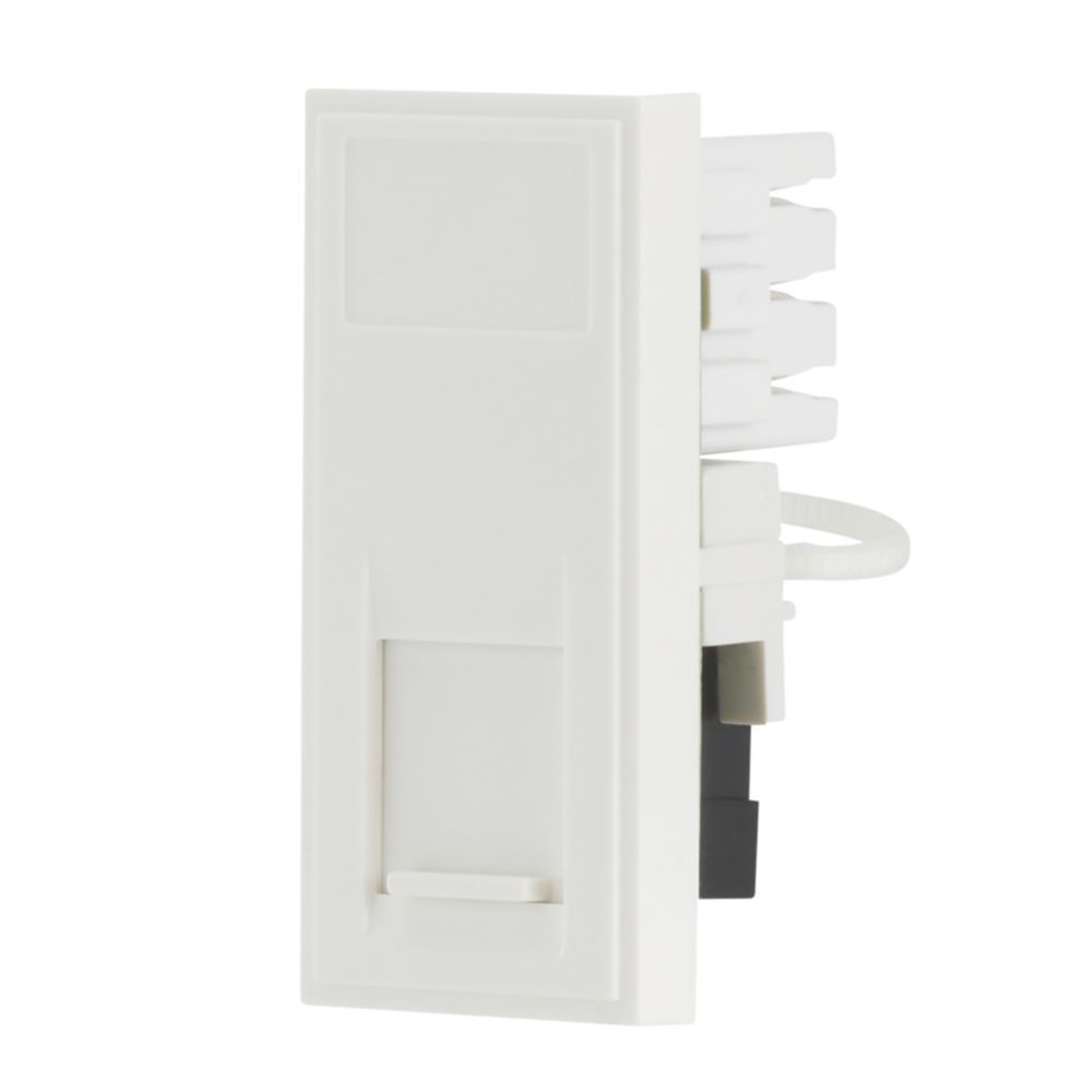 Contactum Media Modular RJ11 Telephone / Data Socket White - Screwfix