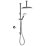 Mira Mode Maxim Gravity-Pumped Ceiling-Fed Chrome Thermostatic Digital Mixer Shower