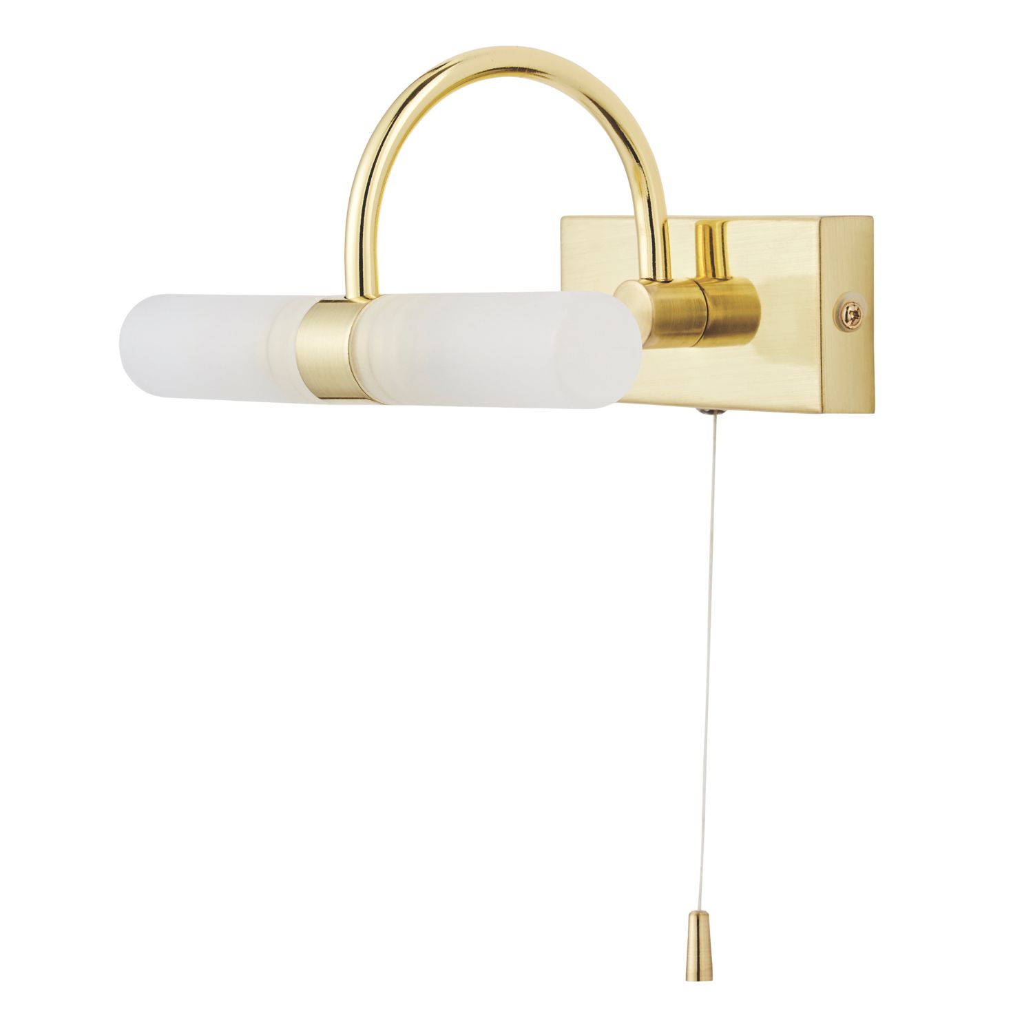 Spa Corvus 205mm Bathroom Wall Light Satin Brass (625VH)