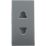 British General EMEUSG 16A Unswitched Modular Socket Grey