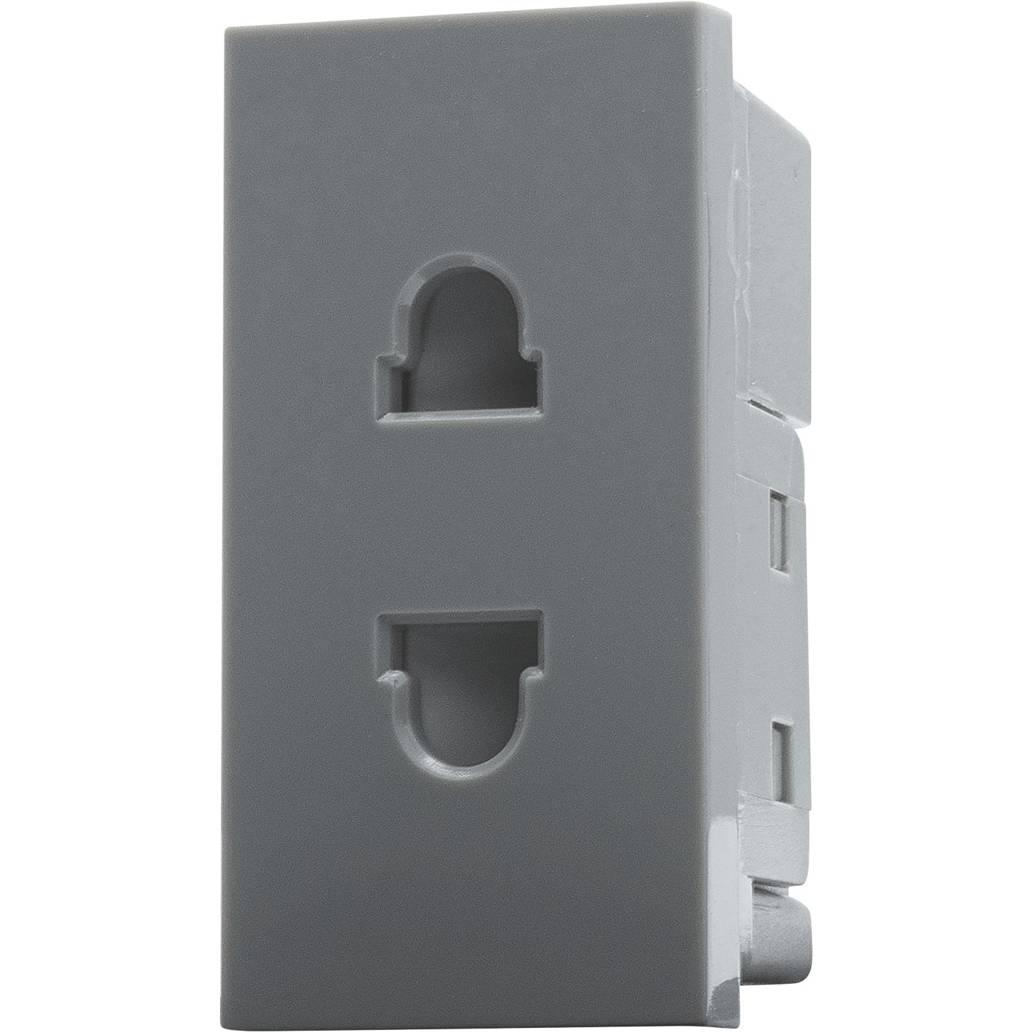 British General EMEUSG 16A Unswitched Modular Socket Grey (625XF)