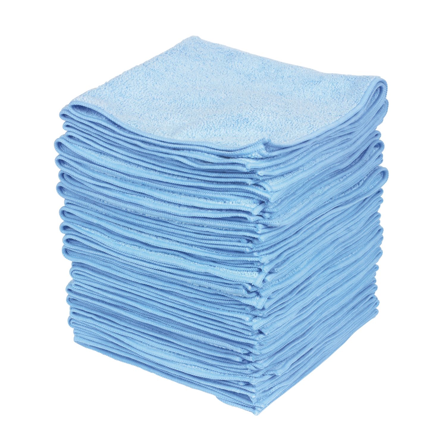 Essentials Microfibre Cloths Blue 380mm x 380mm 50 Pack (62624)