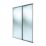 Spacepro Classic 2-Door Framed Sliding Wardrobe Doors Black Frame Mirror Panel 1793mm x 2260mm
