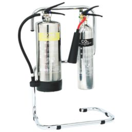 Firechief  2-Extinguisher Stand Chrome