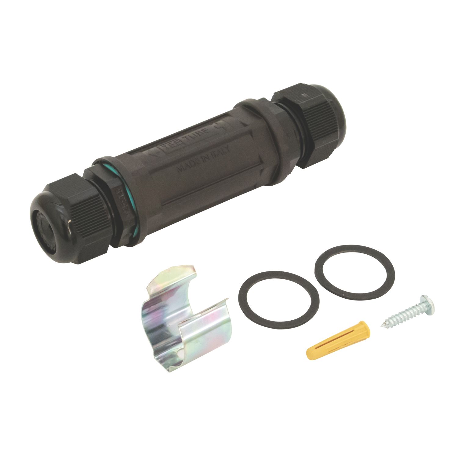 Hylec TeeTube 2-Entry 5-Pole In-Line Cable Connector (62634)