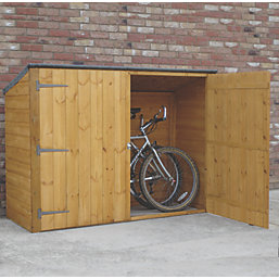 Shire  6' x 2' 6" (Nominal) Pent Timber Bike Store