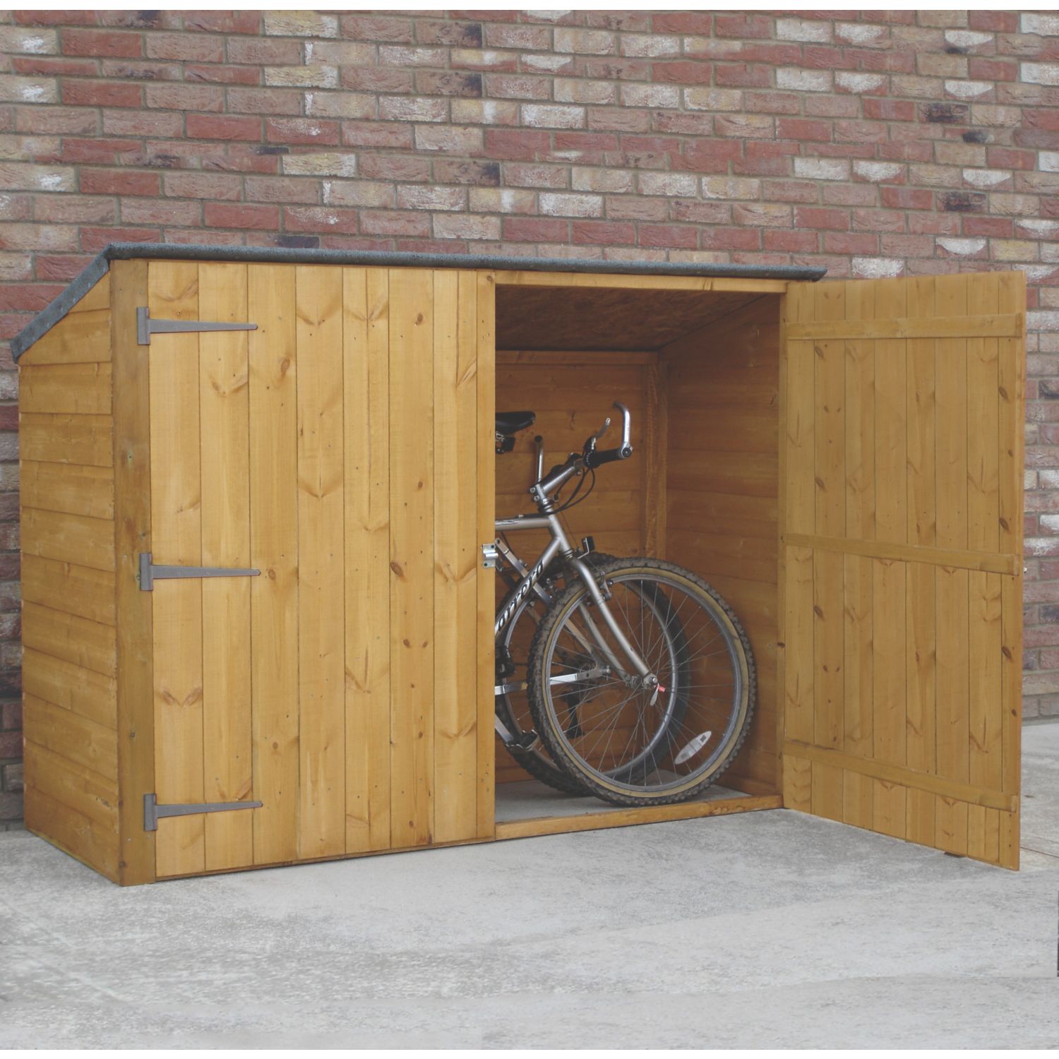 Shire 6' x 2' 6" (Nominal) Pent Timber Bike Store (6264X)