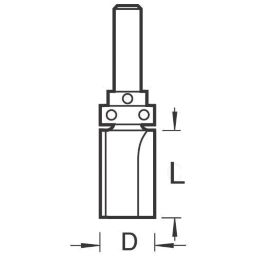 Trend TR30X1/2TC 1/2" Straight Guided Profiler Router Cutter 19.1mm x 50mm
