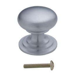 Fingertip Design  Victorian Cupboard Knob Satin Chrome 38mm