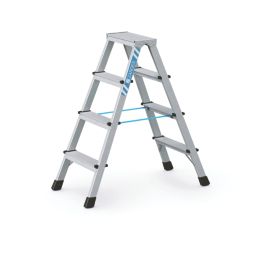 Zarges Aluminium 0.99m 4 Step Swingback A Frame Step Ladder