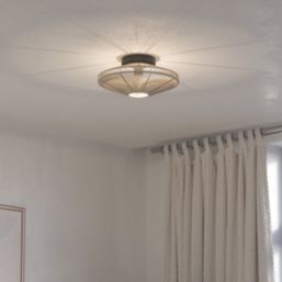 Eglo Midsumer Ceiling Light Black/Cream
