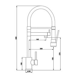 ETAL Goda  Multi-Use Kitchen Mixer Tap Brushed Brass