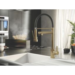ETAL Goda  Multi-Use Kitchen Mixer Tap Brushed Brass