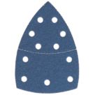 Norton  A203F 80 Grit 11-Hole Punched Multi-Material Sanding Sheets 100mm x 150mm 5 Pack