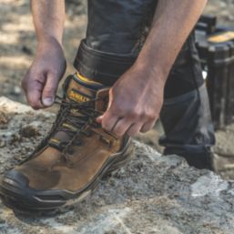 DEWALT Steelforge Size 6  Palm Brown Waterproof  Safety Boots