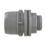 PolyPlumb Enhanced  Plastic Push-Fit Tank Connector 22mm