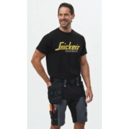 Snickers 2586 Short Sleeve T-Shirt Black Small 36" Chest