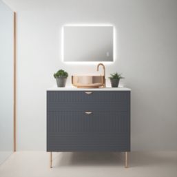 Light Tech Mirrors Hampton Rectangular Illuminated LED Mirror With 3300lm LED Light 500mm x 700mm