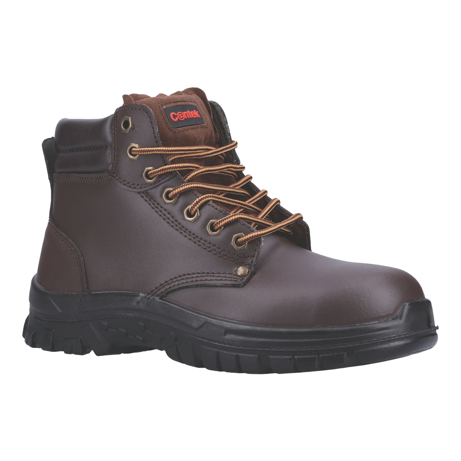 Centek 318 S3 Size 9 Brown Water-Resistant Steel Toe Cap Safety Boots (626XC)
